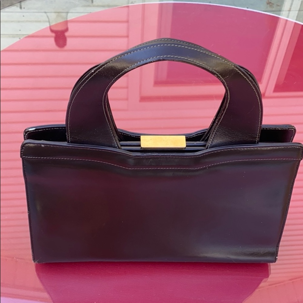 Dofan vintage brown leather bag
